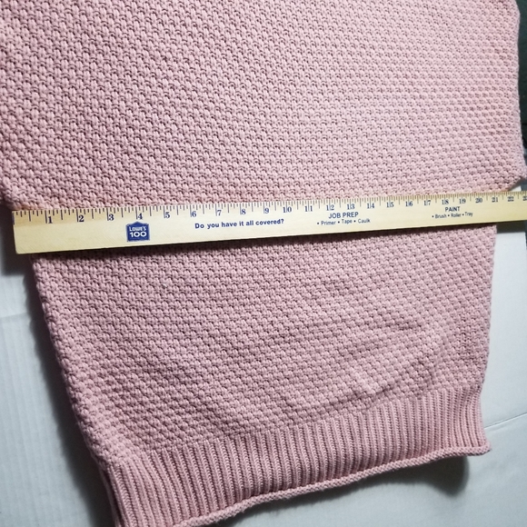 TECREW PINK MOCK SWEATER SIZE MEDIUM - Picture 7 of 10
